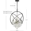SAFAVIEH PND4101A Sabina 4-Light Nickel Brass and Black Adjustable Chandelier (LED Bulbs Included) Pendant