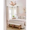 Safavieh Lighting Collection Birch 30″ Antler White Chandelier