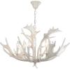 Safavieh Lighting Collection Birch 30″ Antler White Chandelier