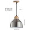 Safavieh PND4031A Home Collection Dajana Nickel Brown Pendant Light(Nickle)