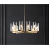 SAFAVIEH Lighting Collection Benicio Art Deco 29-inch Diameter Adjustable Hanging Chandelier Light Fixture (LED Bulbs Included)
