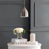SAFAVIEH PND4043A Lighting Riley Adjustable Nickel (LED Bulb Included) Pendant