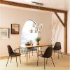 SAFAVIEH PND6003A Mendi 6-Light Adjustable Silver and Chrome (LED Bulbs Included) Pendant