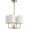 Safavieh Lighting Elias 4-Light Adjustable Brass Gold Chandelier (LED Bulbs Included)