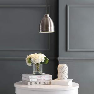 SAFAVIEH PND4043A Lighting Riley Adjustable Nickel (LED Bulb Included) Pendant