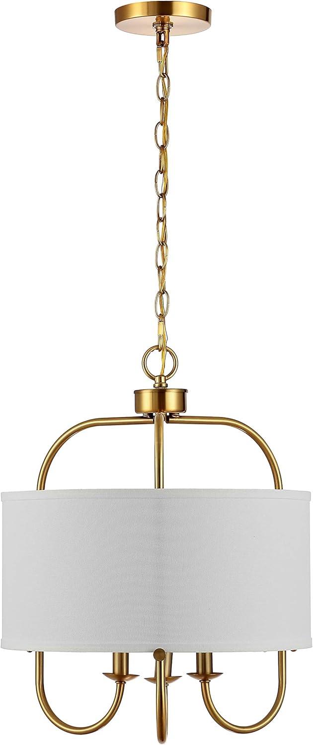 image:imageSAFAVIEH Lighting Collection Jemmi 3Light Brass LED Adjustable PendantBrass