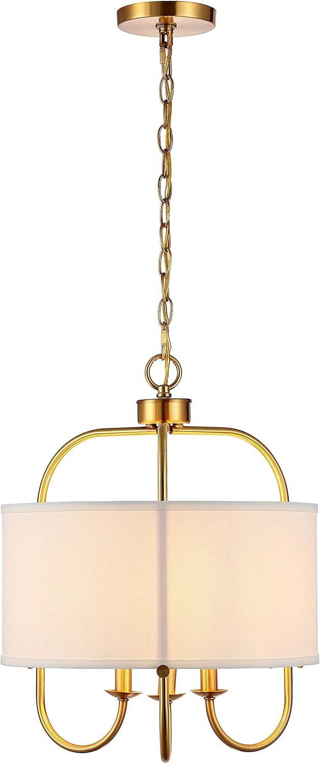 image:imageSAFAVIEH Lighting Collection Jemmi 3Light Brass LED Adjustable PendantBrass