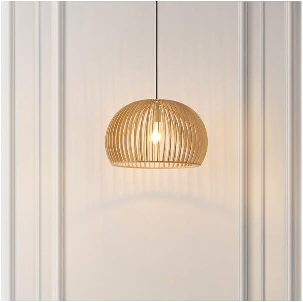 image:imageSAFAVIEH Lighting Collection Mesa Natural Adjustable Pendant Hanging Light Fixture Ideal for Dining Room Kitchen Island Entryway LED Bulb Included