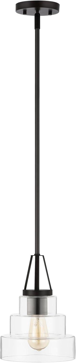 image:imageSAFAVIEH Lighting Collection Raylen ClearOrb Adjustable Pendant Hanging Light Fixture Ideal for Dining Room Kitchen Island Entryway LED Bulb Included