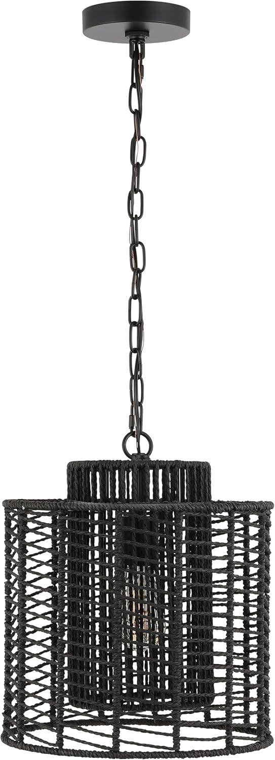 image:imageSAFAVIEH Lighting Collection Ryoa NaturalGold Adjustable Pendant Hanging Light Fixture Ideal for Dining Room Kitchen Island Entryway LED Bulb IncludedBlack