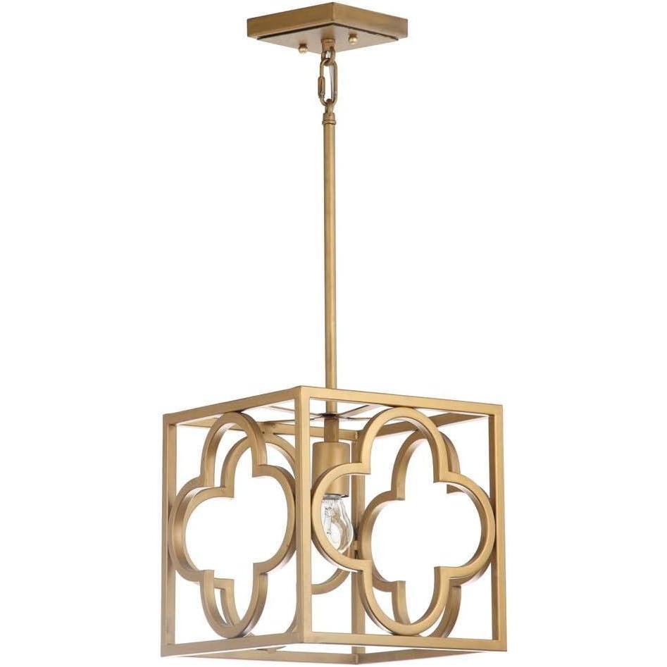 image:imageSAFAVIEH PND4017A Collection Rabia Trellis Pendant Light Gold