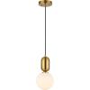 SAFAVIEH Lighting Collection Amagiri White/Black/Brass Gold Adjustable Pendant Set of 3 Hanging Light Fixture, Ideal for Dining Room, Kitchen Island, Entryway (LED Bulbs Included)