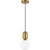 SAFAVIEH Lighting Collection Amagiri White/Black/Brass Gold Adjustable Pendant Set of 3 Hanging Light Fixture, Ideal for Dining Room, Kitchen Island, Entryway (LED Bulbs Included)