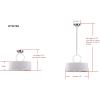 SAFAVIEH Lighting Collection Debonair Modern Chrome Ring 18-inch Diameter Adjustable Pendant Light Fixture (LED Bulbs Included)