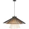SAFAVIEH Lighting Collection GAVI Boho Raffia Adjustable Pendant Hanging Light Fixture, Ideal for Dining Room, Kitchen Island, Entryway (LED Bulb Included)