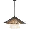SAFAVIEH Lighting Collection GAVI Boho Raffia Adjustable Pendant Hanging Light Fixture, Ideal for Dining Room, Kitchen Island, Entryway (LED Bulb Included)