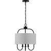 SAFAVIEH Lighting Collection Jemmi 3-Light Brass LED Adjustable Pendant(Black)