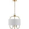 SAFAVIEH Lighting Collection Jemmi 3-Light Brass LED Adjustable Pendant(Brass)