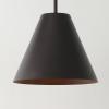 SAFAVIEH Lighting Collection Jenner Brass Gold Adjustable Pendant Hanging Light Fixture, Ideal for Dining Room, Kitchen Island, Entryway (LED Bulb Included)(Oil Rub Bronze)