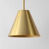 SAFAVIEH Lighting Collection Jenner Brass Gold Adjustable Pendant Hanging Light Fixture, Ideal for Dining Room, Kitchen Island, Entryway (LED Bulb Included)(Brass)