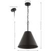 SAFAVIEH Lighting Collection Jenner Brass Gold Adjustable Pendant Hanging Light Fixture, Ideal for Dining Room, Kitchen Island, Entryway (LED Bulb Included)(Oil Rub Bronze)