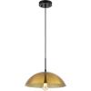 SAFAVIEH Lighting Collection Jorden Brass/Black Adjustable Pendant Hanging Light Fixture, Ideal for Dining Room, Kitchen Island, Entryway (LED Bulb Included)
