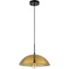 SAFAVIEH Lighting Collection Jorden Brass/Black Adjustable Pendant Hanging Light Fixture, Ideal for Dining Room, Kitchen Island, Entryway (LED Bulb Included)