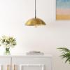 SAFAVIEH Lighting Collection Jorden Brass/Black Adjustable Pendant Hanging Light Fixture, Ideal for Dining Room, Kitchen Island, Entryway (LED Bulb Included)