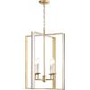SAFAVIEH Lighting Collection Morella Antique Gold 4-Light Adjustable Pendant Chandelier Hanging Light Fixture, Ideal for Dining Room, Kitchen Island, Entryway (LED Bulbs Included)