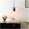 SAFAVIEH Lighting Collection Mynoby Black/Brass Adjustable Pendant Hanging Light Fixture, Ideal for Dining Room, Kitchen Island, Entryway (LED Bulb Included)