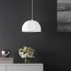 SAFAVIEH Lighting Collection Neami White Adjustable Pendant Hanging Light Fixture, Ideal for Dining Room, Kitchen Island, Entryway (LED Bulb Included)
