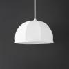 SAFAVIEH Lighting Collection Neami White Adjustable Pendant Hanging Light Fixture, Ideal for Dining Room, Kitchen Island, Entryway (LED Bulb Included)