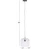 SAFAVIEH Lighting Collection Noomi Modern White & Black Adjustable Pendant Hanging Light Fixture(White/Black)