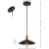 SAFAVIEH Lighting Collection Novaire Black/Brass Adjustable Pendant Hanging Light Fixture, Ideal for Dining Room, Kitchen Island, Entryway (LED Bulb Included)