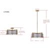 SAFAVIEH Lighting Collection Orb Antique Gold 21-inch Diameter Adjustable Ceiling Drum Pendant Light Fixture (LED Bulbs Included)