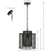 SAFAVIEH Lighting Collection Ryoa Natural/Gold Adjustable Pendant Hanging Light Fixture, Ideal for Dining Room, Kitchen Island, Entryway (LED Bulb Included)(Black)