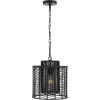 SAFAVIEH Lighting Collection Ryoa Natural/Gold Adjustable Pendant Hanging Light Fixture, Ideal for Dining Room, Kitchen Island, Entryway (LED Bulb Included)(Black)