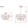 SAFAVIEH “Lighting Collection Sia 4 Light 19” Adjustable Pendant, Copper