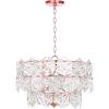 SAFAVIEH “Lighting Collection Sia 4 Light 19” Adjustable Pendant, Copper