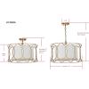 SAFAVIEH Lighting Collection Silas Modern Farmhouse Gold 22-inch Diameter 1-light Adjustable Hanging Pendant Light Fixture (LED Bulbs Included)