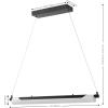 SAFAVIEH Lighting Collection Tyto Black LED Linear Pendant Hanging Light Fixture, Ideal for Dining Room, Kitchen Island, Entryway