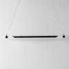 SAFAVIEH Lighting Collection Tyto Black LED Linear Pendant Hanging Light Fixture, Ideal for Dining Room, Kitchen Island, Entryway