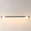 SAFAVIEH Lighting Collection Tyto Black LED Linear Pendant Hanging Light Fixture, Ideal for Dining Room, Kitchen Island, Entryway