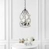 SAFAVIEH PND4098A Quinby 4-Light Oil-Rubbed Bronze and White Adjustable (LED Bulbs Included) Pendant