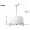 Safavieh Lighting Collection Piran 3 Light 20″ Adjustable Pendant