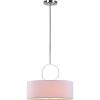 SAFAVIEH Lighting Collection Debonair Modern Chrome Ring 18-inch Diameter Adjustable Pendant Light Fixture (LED Bulbs Included)