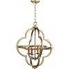 SAFAVIEH Lighting Collection Millard Modern Farmhouse Orb 19-inch Diameter 4-light Adjustable Hanging Pendant Light Fixture (LED Bulbs Included)