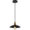 SAFAVIEH Lighting Collection Novaire Black/Brass Adjustable Pendant Hanging Light Fixture, Ideal for Dining Room, Kitchen Island, Entryway (LED Bulb Included)