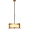 SAFAVIEH Lighting Collection Orb Antique Gold 21-inch Diameter Adjustable Ceiling Drum Pendant Light Fixture (LED Bulbs Included)