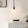 SAFAVIEH Lighting Collection Raylen Clear/Orb Adjustable Pendant Hanging Light Fixture, Ideal for Dining Room, Kitchen Island, Entryway (LED Bulb Included)